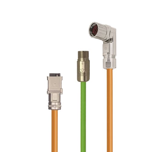 Cabo montado de potência - 1 series - IC AUTOMATION - de sinal / circular / para servomotor