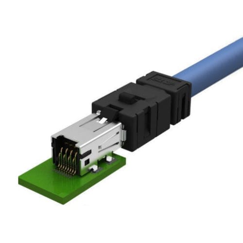 Conector elétrico RJ45 - IC AUTOMATION - retangular / 8 polos / para rede Ethernet