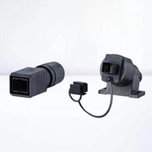 Conector elétrico Ethernet - IC AUTOMATION - RJ45 / push-pull / rápido