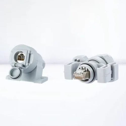 Conector elétrico RJ45 - IC AUTOMATION - Ethernet / rápido / push-pull