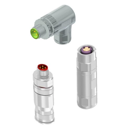 Conector elétrico a cablar - IC AUTOMATION - de crimpar / de roscar / M8