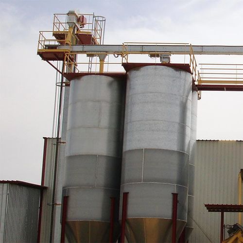 Silo com fundo cônico - Metaga - para produto pulverulento