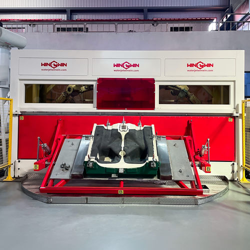 Máquina de corte robótica - ABB 2600   - WIN-WIN WATERJET CO.,LTD. - a jato de água / para metais / para plásticos