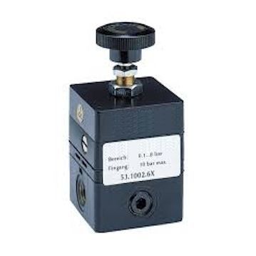 Regulador de pressão para ar comprimido - 53.10 - ALPHA AUTOMATISMES Sarl - de simples estágio / moldagem sob pressão em zinco / industrial