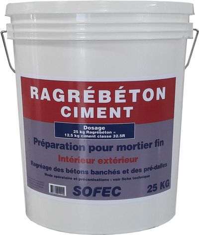 Material de revestimento de reparação - Sofec - para concreto