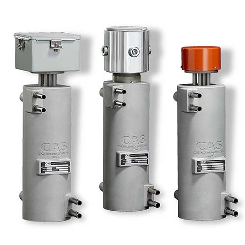 Aquecedor de ar - CAST-X 2500 - Cast Aluminum Solutions, LLC - de circulação contínua / a gás natural / em aço inoxidável