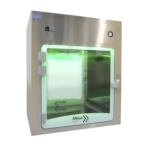 Caixa de passagem pass-through com filtro HEPA - ALBIAN GROUP - para sala limpa / para a indústria farmacêutica / de laboratório
