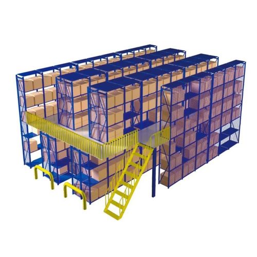 Estante industrial para cargas pesadas - ChengDu SanJi Technology Co.,LTD - com mezanino