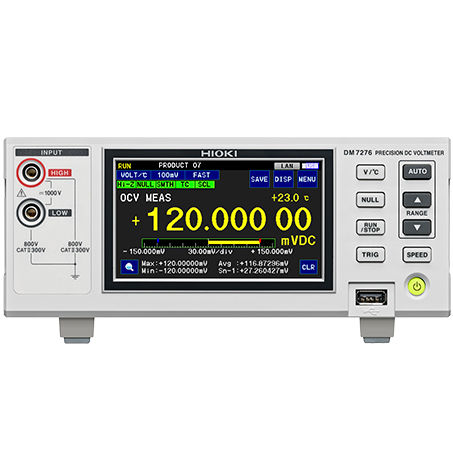 Voltímetro digital - DM727 series - HIOKI EUROPE GmbH - estacionário / CC
