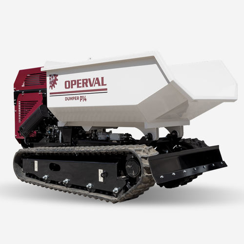 Minidumper comandado por rádio-controle - P14 - Operval Srl - de esteiras / a diesel / com sistema de descarga frontal