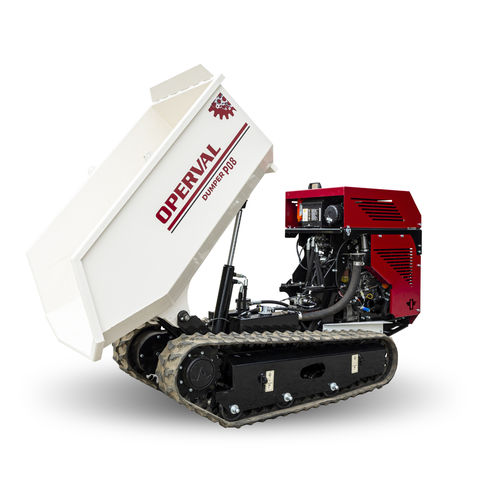 Minidumper comandado por rádio-controle - mini dumper radiocomandato P08 - Operval Srl - de esteiras / a diesel / com sistema de descarga frontal