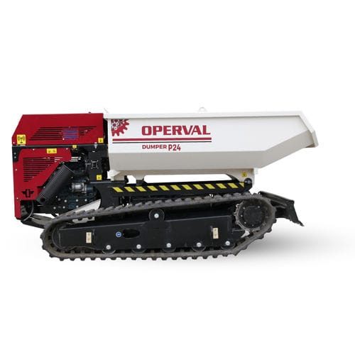 Dumper comandado por rádio-controle - P24 - Operval Srl - de esteiras / a diesel / com sistema de descarga frontal