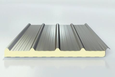 Painel sanduíche núcleo de poliuretano - Shandong Wiskind Steel Building Stock Co., Ltd. - face em aço / para cobertura / de revestimento