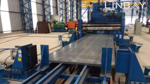 Linha de corte transversal para chapas - CTL series - WUXI LINBAY MACHINERY CO.,LTD - empilhadora / de endireitamento / automática