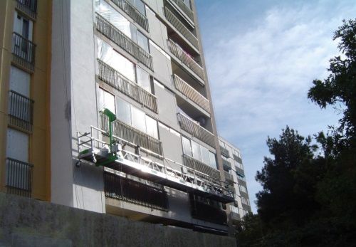Plataforma de elevação - FT-007 - ACCESUS - suspensa / para canteiro de obras / elétrica