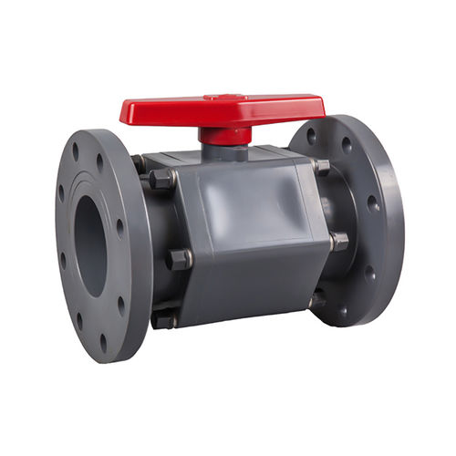 Válvula de esfera - Ningbo Baodi Plastic Valve Co., Ltd. - manual / para ácidos / flangeada