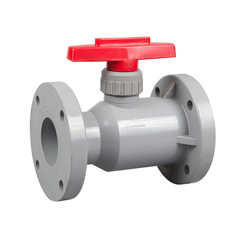 Válvula de esfera - Q41F-10S - Ningbo Baodi Plastic Valve Co., Ltd. - manual / flangeada / reta