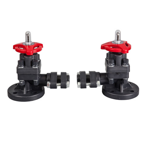 Indicador de nível de líquidos - Ningbo Baodi Plastic Valve Co., Ltd. - bypass / flangeado / em material plástico