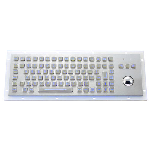 Teclado retroiluminado - MKA-89-BL - MATE TECHNOLOGY SHENZHEN LIMITED - embutido / com teclas mecânicas / mouse integrado com 3 teclas