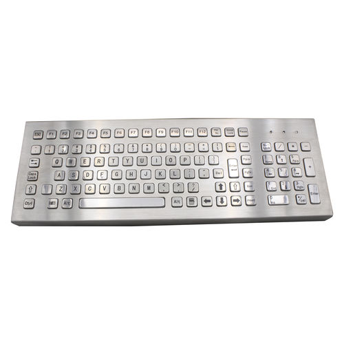 Teclado em aço inoxidável - MKA-103-NM - MATE TECHNOLOGY SHENZHEN LIMITED - de mesa / com teclas mecânicas / 103 teclas