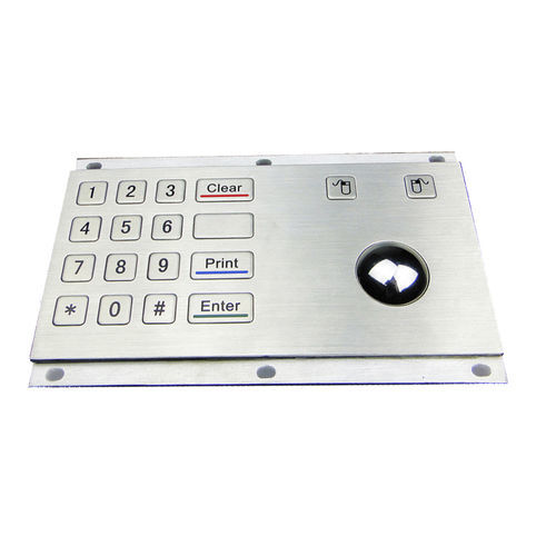 Teclado numérico 16 teclas - MKA-18-B - MATE TECHNOLOGY SHENZHEN LIMITED - embutido / com teclas mecânicas / em aço inoxidável