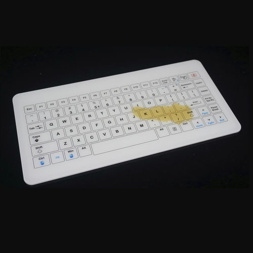 Teclado em vidro temperado - MKE-303 - MATE TECHNOLOGY SHENZHEN LIMITED - de mesa / embutido / com teclas mecânicas