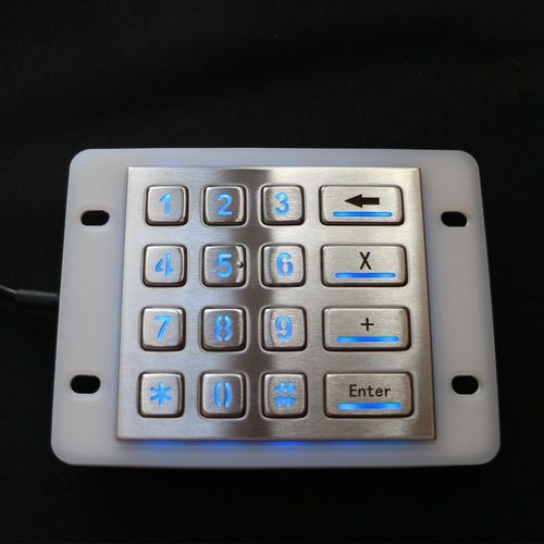 Teclado numérico 16 teclas - MKA-16N - MATE TECHNOLOGY SHENZHEN LIMITED - embutido / em aço inoxidável / USB
