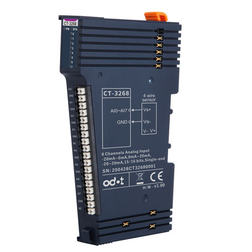 Módulo de entrada com 8 entradas analógicas - CT-3268 - ODOT Automation - analógico / ModBUS RTU / Ethernet/IP
