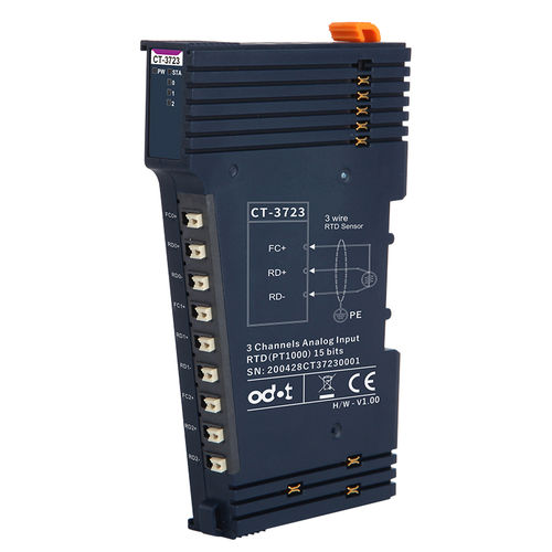 Módulo E/S de temperatura - CT-3723 - ODOT Automation - analógico / Modbus TCP / ModBUS RTU