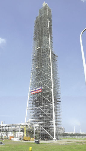 Andaime fixo - SUCOOT CO., LTD. - para fachada / modular / para caixa de escada