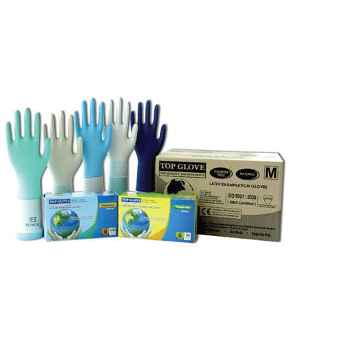 Luva de laboratório - TOP GLOVE INTERNATIONAL SDN BHD - de proteção mecânica / em borracha / sem pó
