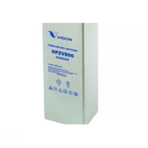 Bateria gel OPzV - V series - Vision Group - monobloco / 2 V / para equipamento de telecomunicações