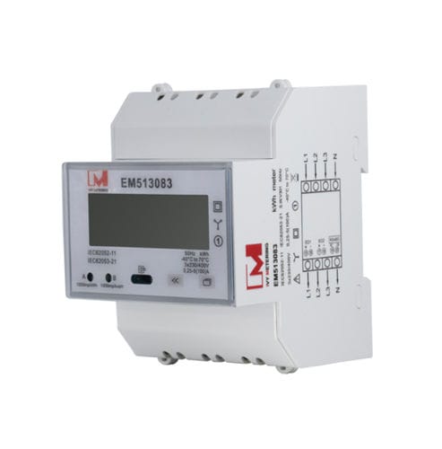 Medidor de energia elétrica bidirecional - EM513082  - IVY METERING - trifásico / para trilho DIN / RS-485