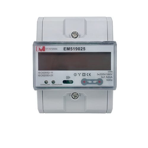Medidor de energia elétrica monofásico - EM519025-05 - IVY METERING - trifásico / para trilho DIN / RS-485