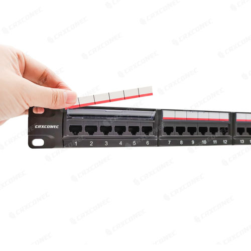 Patch panel 19" - CC-07-00008 - CRXCONEC - 1U / categoria 5e / RJ45