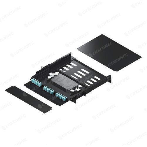 Patch panel de fibra óptica - LGX 3 - CRXCONEC - 1U / RJ45 / modular