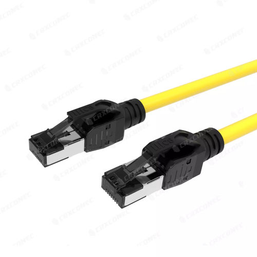 Cabo de ligação RJ45 - 80-SS-04-YL-0100-04 - CRXCONEC - categoria 8