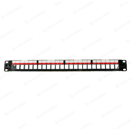 Patch panel 1U - CC-06-00001 - CRXCONEC - RJ45 / de alta densidade