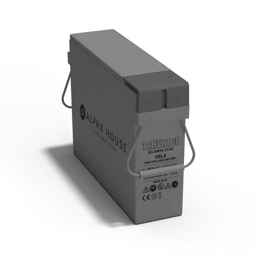 Bateria retangular - 12MVR100 - Alpha House Ltd - 12 V / ISO