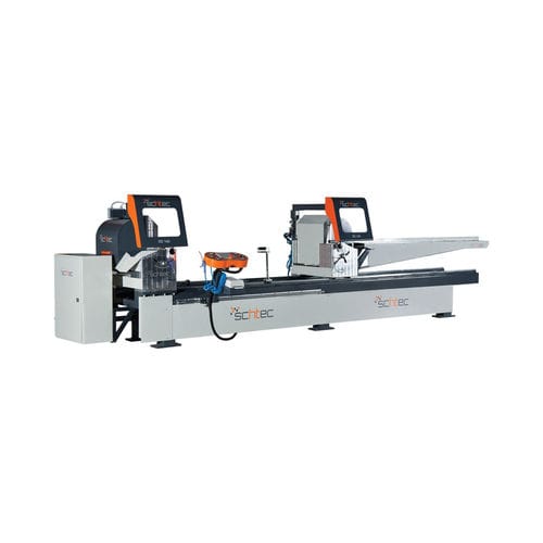Máquina de corte de duas cabeças - SD 140 - SCHTEC MACHINERY - com faca rotativa / para alumínio / para PVC