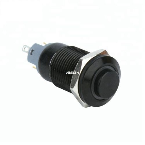 Botão de comando com iluminação LED - B12S-G10Z-E black - YUEQING AIBEIKEN ELECTRIC CO., LTD. - sensível ao toque / IP65 / com LED verde