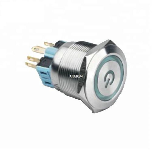Botão de comando sensível ao toque - IB28S-P11F-E-Power - YUEQING AIBEIKEN ELECTRIC CO., LTD. - IP67 / com iluminação / industrial