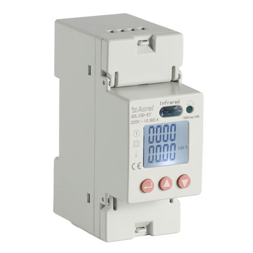 Medidor de energia elétrica multifunções - ADL100-ET - ACREL CO., LTD. - monofásico / para trilho DIN / com display LCD