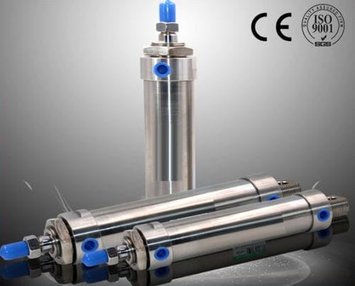 Cilindro pneumático - Ningbo Hi-Tech Smart Machinery Co., Ltd. - de pistão / em aço inoxidável