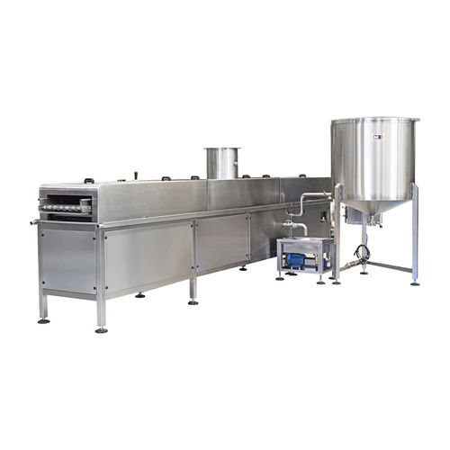 Fritadeira industrial contínua - PA500E - MCI - para hortaliças / de carne / para pescado