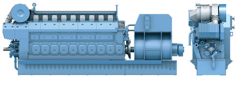 Grupo gerador de energia a diesel - C25:33L - Rolls Royce - trifásico / de injeção indireta / para aplicações marítimas