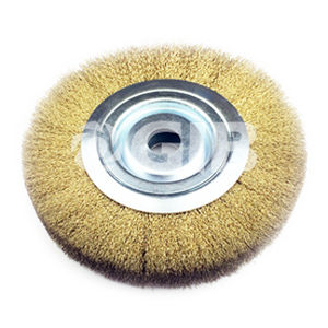 Escova em aço - Huzhou Golden Industrial Brush Co., Ltd. - circular / de acabamento / de limpeza
