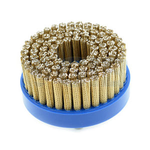 Escova de disco - DB100030CS-S10 - Huzhou Golden Industrial Brush Co., Ltd. - de acabamento / de rebarbagem / de revestimento