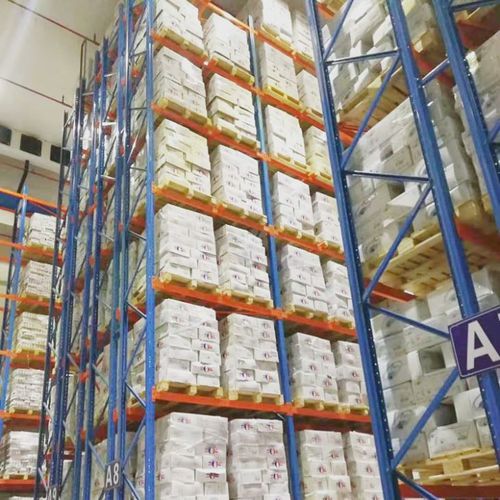 Sistema de armazenamento de dupla face - Shanghai Calin Logistic Equipment Co., Ltd. - de profundidade dupla / porta-paletes
