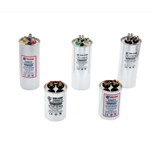 Capacitor de filme de polipropileno metalizado - CBB65 - NINGGUO CITY SHARE ELECTRONIC CO., LTD. - cilíndrico / autorreparável / com lubrificação por banho de óleo
